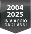 2004 - 2025 in viaggio da 21 anni